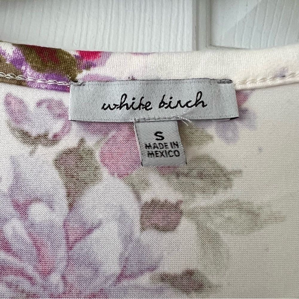 White Birch Keep Talking Floral Mini Skort Dress- Size S - Picture 11 of 11